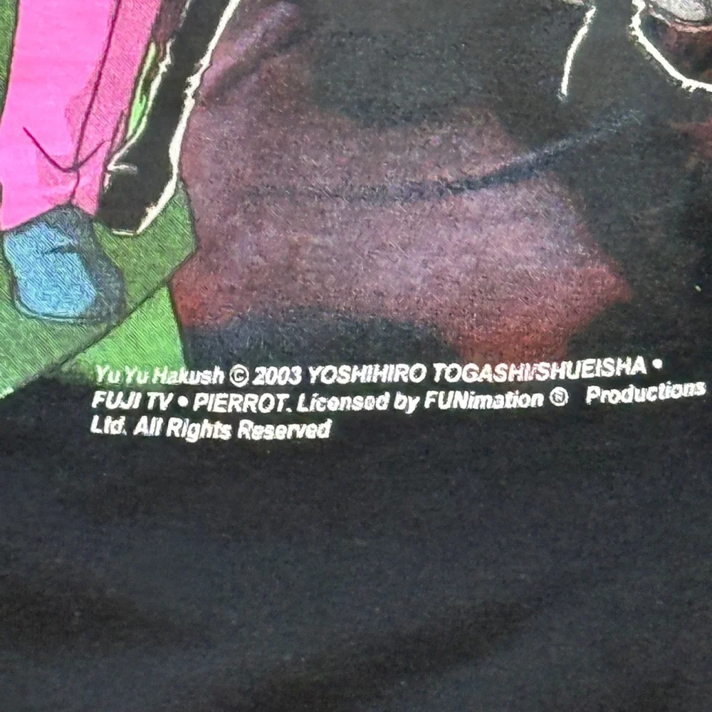 Yu Yu Hakusho 90s Japanese Graphic Anime Black Hoodie Sweatshirt Men’s Large - Picture 3 of 11